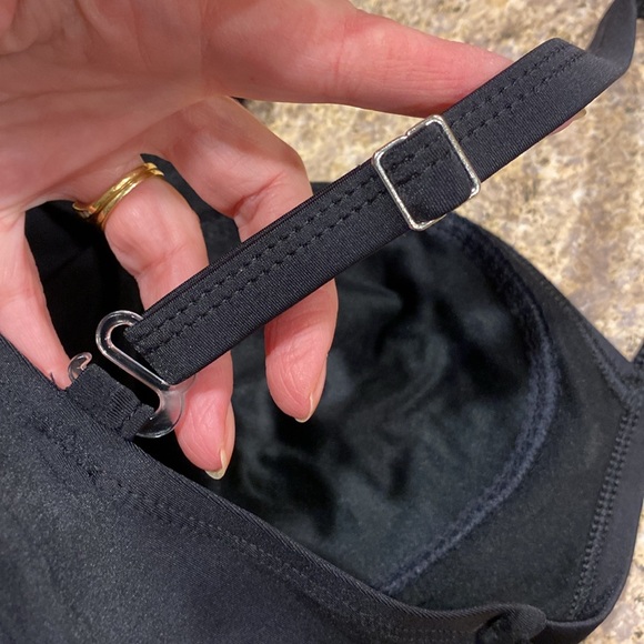 Speedo 1 Piece Black Women’s Swim Suit No Size Tag - Picture 8 of 15